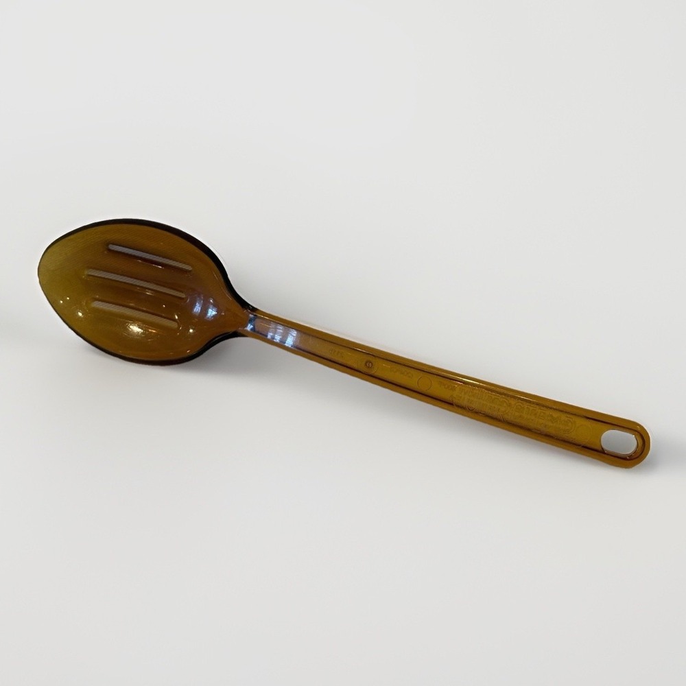 Ultratemp Slotted Spoon 2115‎ Robinson Knife Co Vintage Kitchen Utensils Amber